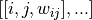 [[i, j, w_{ij}],...]