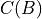 C(B)