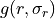 g(r, \sigma_r)